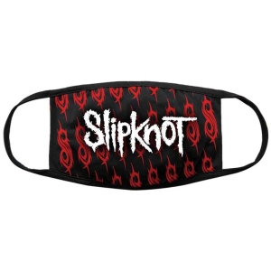 Slipknot - White Logo & Sigils Bl Face Mask i gruppen MERCHANDISE hos Bengans Skivbutik AB (5537251)