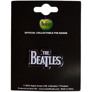 The Beatles - Drop T Logo Pin Badge i gruppen MERCHANDISE / Merch / Pop-Rock hos Bengans Skivbutik AB (5537425)