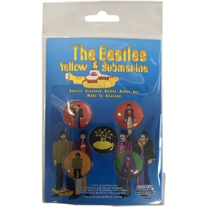 The Beatles - Yellow Submarine Button Badge Pack i gruppen MERCHANDISE hos Bengans Skivbutik AB (5537492)
