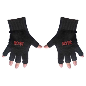 Ac/Dc - Classic Red Logo Fingerless Gloves i gruppen MERCH / Minsishops-merch / Ac/Dc hos Bengans Skivbutik AB (5537576)