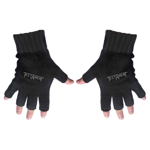 Testament - Logo Fingerless Gloves i gruppen MERCHANDISE / Merch / Metal hos Bengans Skivbutik AB (5537592)