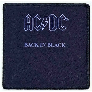Ac/Dc - Back In Black Printed Patch i gruppen MERCHANDISE hos Bengans Skivbutik AB (5537646)