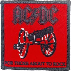 Ac/Dc - For Those About To Rock Woven Patch i gruppen MERCH / Minsishops-merch / Ac/Dc hos Bengans Skivbutik AB (5537655)