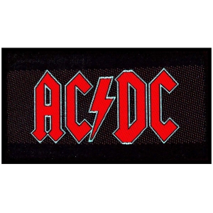 Ac/Dc - Red Logo Standard Patch i gruppen MERCH / Minsishops-merch / Ac/Dc hos Bengans Skivbutik AB (5537683)