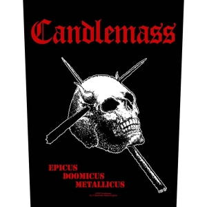 Candlemass - Epicus Doomicus Metallicus Back Patch i gruppen MERCHANDISE / Merch / Metal hos Bengans Skivbutik AB (5537784)