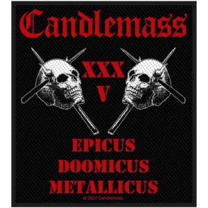 Candlemass - Epicus 35Th Anniversary Standard Patch i gruppen MERCHANDISE / Merch / Metal hos Bengans Skivbutik AB (5537786)