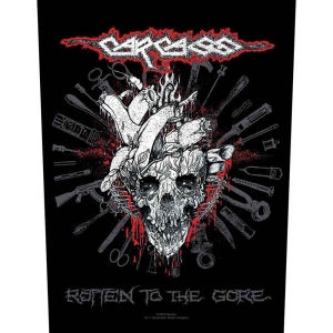 Carcass - Rotten To The Gore Back Patch i gruppen MERCHANDISE / Merch / Metal hos Bengans Skivbutik AB (5537788)