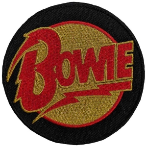 David Bowie - Diamond Dogs Logo Circle Woven Patch i gruppen MERCHANDISE hos Bengans Skivbutik AB (5537817)