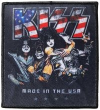 Kiss - Patch Made In The Usa (10,6 X 9,6 C i gruppen MERCHANDISE / Merch / Metal hos Bengans Skivbutik AB (5538050)
