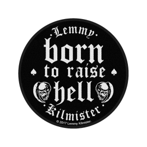 Lemmy - Born To Raise Hell Standard Patch i gruppen MERCH hos Bengans Skivbutik AB (5538084)