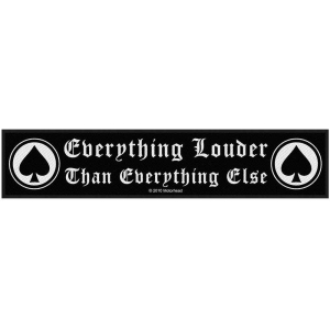 Motorhead - Everything Louder Super Strip Patch i gruppen MERCHANDISE / Merch / Metal hos Bengans Skivbutik AB (5538210)