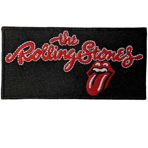 Rolling Stones - Script Logo Woven Patch i gruppen MERCHANDISE hos Bengans Skivbutik AB (5538361)