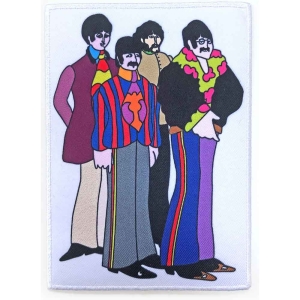 The Beatles - Sub Band Border Woven Patch i gruppen MERCHANDISE / Merch / Pop-Rock hos Bengans Skivbutik AB (5538491)