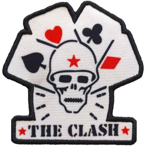 The Clash - Cards Printed Patch i gruppen MERCHANDISE / Merch / Punk hos Bengans Skivbutik AB (5538539)