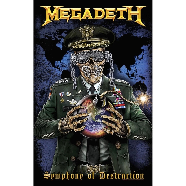 Megadeth - Textile Poster: Symphony Of Destruction i gruppen MERCHANDISE / Merch / Nyheter / Metal hos Bengans Skivbutik AB (5538734)