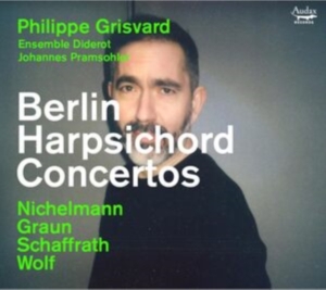 Philippe Grisvard & Ensemble Diderot & Johannes Pramsohler - Berlin Harpsichord Concertos i gruppen Annet /  hos Bengans Skivbutik AB (5539228)