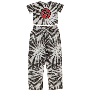 Foo Fighters - Ff Logo Lady Wht Pyjamas: i gruppen MERCH hos Bengans Skivbutik AB (5540906r)