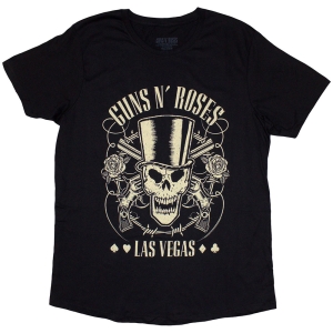 Guns N Roses - Top Hat Skull & Pistols Lv Lady Bl    S i gruppen MERCHANDISE / T-shirt / Metal hos Bengans Skivbutik AB (5542278r)