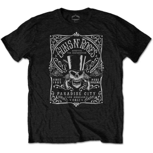 Guns N Roses - Bourbon Label Uni Bl    S i gruppen MERCHANDISE / T-shirt / Metal hos Bengans Skivbutik AB (5542285r)