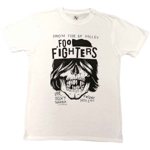 Foo Fighters - Roxy Flyer Uni Wht   (L) i gruppen MERCHANDISE / T-shirt / Pop-Rock hos Bengans Skivbutik AB (5543786)