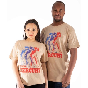 Freddie Mercury - Multi Colour Photo Uni Sand i gruppen MERCHANDISE / T-shirt / Pop-Rock hos Bengans Skivbutik AB (5543987r)