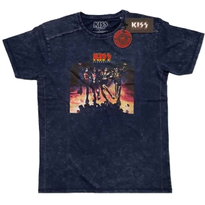 Kiss - Destroyer Snow Wash Uni Navy  i gruppen MERCHANDISE / T-shirt / Metal hos Bengans Skivbutik AB (5544841r)