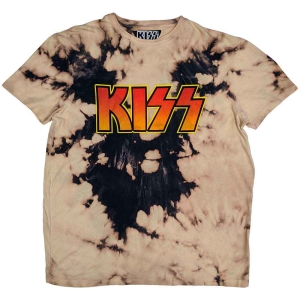 Kiss - Classic Logo Uni Bl/Tan Dip-Dye  i gruppen MERCHANDISE / T-shirt / Metal hos Bengans Skivbutik AB (5544881r)