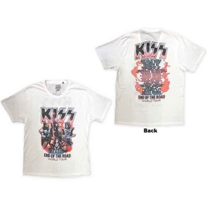 Kiss - End Of The Road Band Playing Uni Wht  i gruppen MERCHANDISE / T-shirt / Metal hos Bengans Skivbutik AB (5544897r)