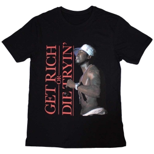 50 Cent - Get Rich Uni Bl T-Shirt (L) i gruppen MERCHANDISE / T-shirt / Hip Hop-Rap hos Bengans Skivbutik AB (5545886)