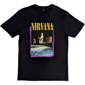 Nirvana - Stage Jump Uni Bl i gruppen MERCHANDISE / T-shirt / Pop-Rock hos Bengans Skivbutik AB (5546491r)