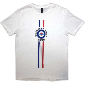 Oasis - Stripes '95 Uni Wht  i gruppen MERCHANDISE / T-shirt / Pop-Rock hos Bengans Skivbutik AB (5546503r)