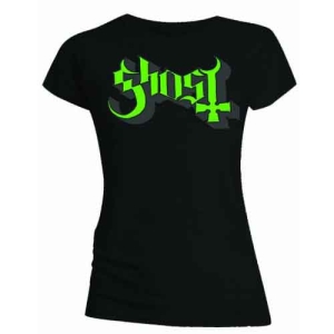 Ghost - Green/Grey Keyline Logo Skinny Lady Bl  i gruppen MERCHANDISE / T-shirt / Metal hos Bengans Skivbutik AB (5546768r)