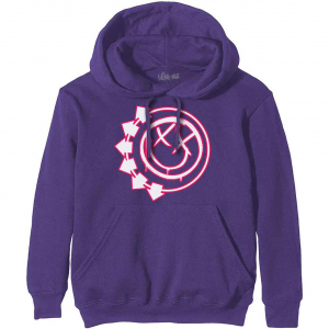 Blink-182 - Six Arrow Smile Uni Purp Hoodie i gruppen Annet /  hos Bengans Skivbutik AB (5552083r)