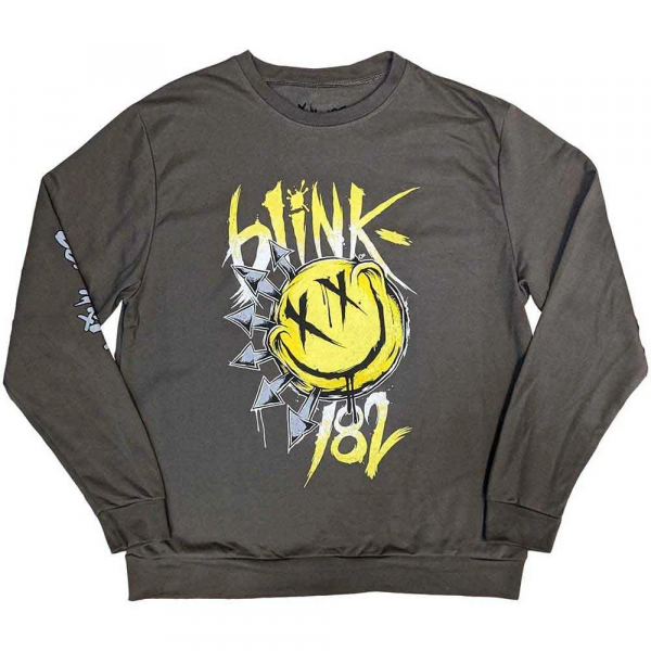 Blink-182 - Big Smile Uni Char Sweatshirt i gruppen MERCH / Klær / Collegegensere hos Bengans Skivbutik AB (5552088r)