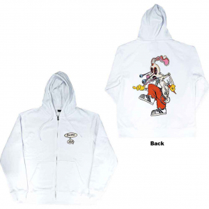 Blink-182 - Roger Rabbit Uni Wht Zip Hoodie i gruppen Annet /  hos Bengans Skivbutik AB (5552089r)