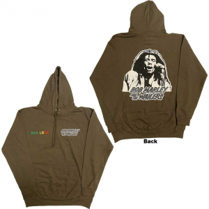 Bob Marley - One Love Wailers Mic Green Hoodie i gruppen Annet /  hos Bengans Skivbutik AB (5552093r)