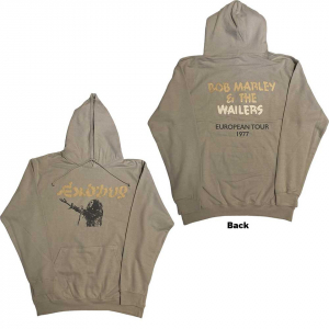 Bob Marley - Exodus Mic Wailers Tour 77 Sand Hoodie i gruppen Annet /  hos Bengans Skivbutik AB (5552095r)