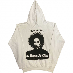 Bob Marley - Natty Dread Uni Wht Hoodie i gruppen Annet /  hos Bengans Skivbutik AB (5552097r)
