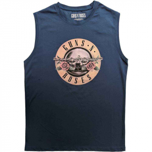 Guns N Roses - Classic Logo Uni Denim Tank Shirt  i gruppen Annet /  hos Bengans Skivbutik AB (5552289r)