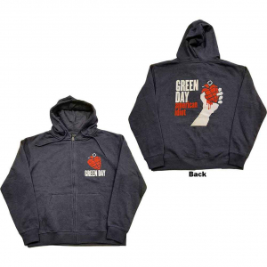 Green Day - American Idiot Uni Navy Zip Hoodie  i gruppen Annet /  hos Bengans Skivbutik AB (5552567r)