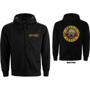 Guns N Roses - Classic Logo Backprint Uni Bl Zip Hoodie i gruppen Annet /  hos Bengans Skivbutik AB (5552582r)