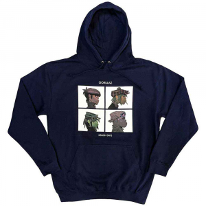 Gorillaz - Demon Days Uni Navy Hoodie  i gruppen Annet /  hos Bengans Skivbutik AB (5552587r)
