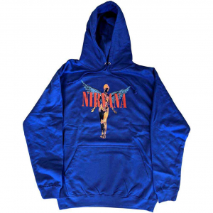 Nirvana - Angelic Uni Blue Hoodie i gruppen Annet / hos Bengans Skivbutik AB (5553888r)