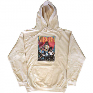 Nirvana - Trapper Hat Mono Logo Sand Hoodie i gruppen Annet /  hos Bengans Skivbutik AB (5553902r)