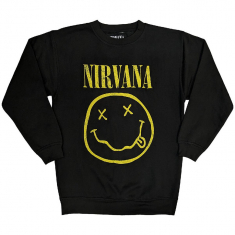 Nirvana - Yellow Happy Face Bl Sweatshirt i gruppen Annet /  hos Bengans Skivbutik AB (5553905r)