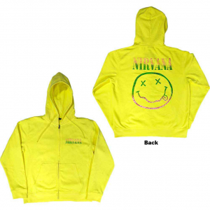 Nirvana - Sorbet Ray Happy Face Yell Zip Hoodie i gruppen Annet /  hos Bengans Skivbutik AB (5553908r)