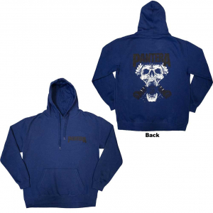 Pantera - Mouth For War B&W Blue Hoodie i gruppen Annet / hos Bengans Skivbutik AB (5553926r)