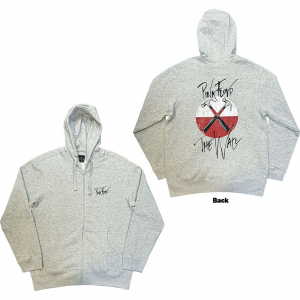 Pink Floyd The Wall - Wall Hammers Logo Grey Zip Hoodie i gruppen Annet /  hos Bengans Skivbutik AB (5553977r)