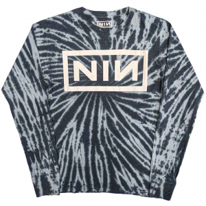 Nine Inch Nails - Logo Blue Dip-Dye Longsleeve i gruppen Annet /  hos Bengans Skivbutik AB (5554094r)