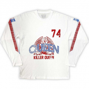 Queen - Killer Queen 74 Wht Longsleeve i gruppen Annet /  hos Bengans Skivbutik AB (5554111r)